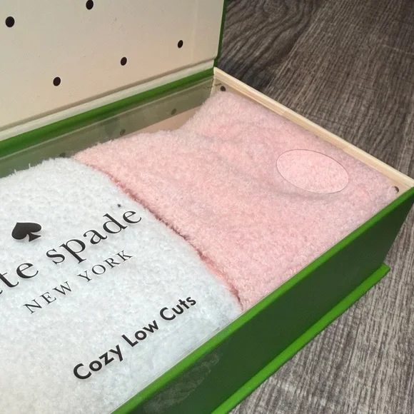 Kate Spade Pink and White Polka Dot Sock Set - Picture 3 of 7